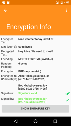 Encryption Info